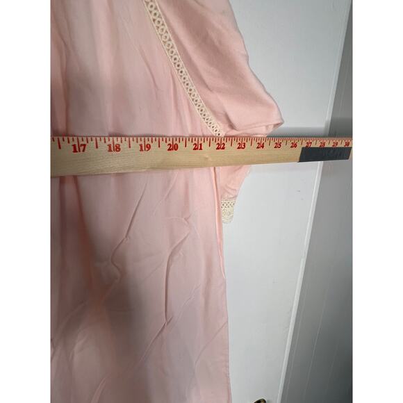 Vintage Colony Club Pink with Lace Nightgown 1 X - Picture 5 of 5
